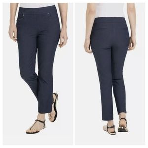 Hilary Radley Women's Pull On Pants Tummy Control Size Small Blue NWT